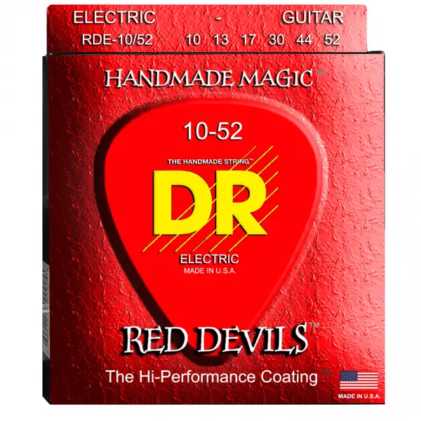 Струны для электрогитары DR Strings RDE-10/52 Red Devils 10-52