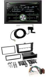 Автомагнитола Pioneer 2 DIN CD USB MP3 Bluetooth DAB для Toyota Corolla 2009–2013 чёрная