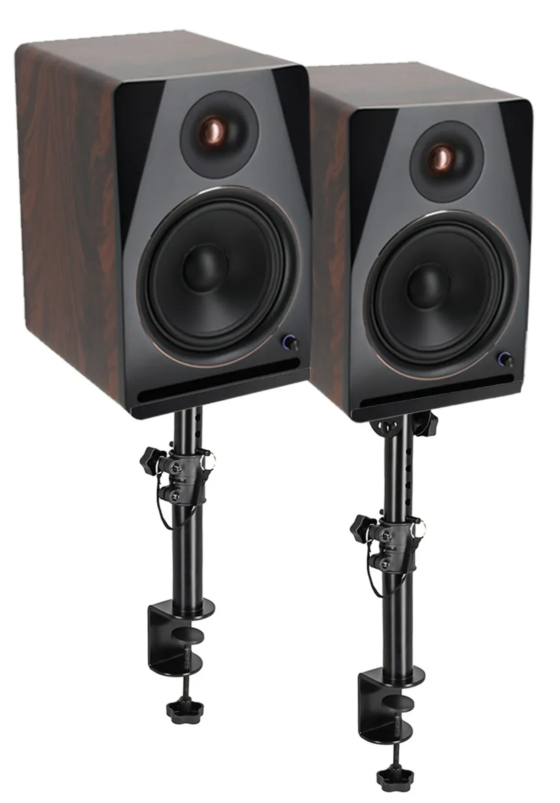 Студийные мониторы Rockville APM8D v2 8" активные, USB, Bluetooth (набор, пара) с настольными стойками