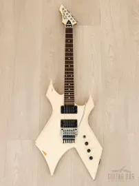 Электрогитара B.C.Rich Warlock NJ Series WGR-2X HH White w/gigbag Japan 1987