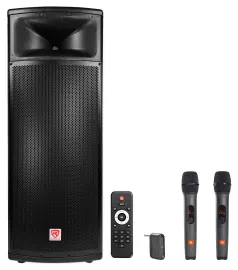 Активная акустическая система Rockville BPA225 Black 1500W с микрофонной радиосистемой