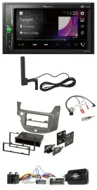 Pioneer MP3 DAB Lenkrad 2DIN Bluetooth Autoradio für Honda Jazz ab 2014 silber