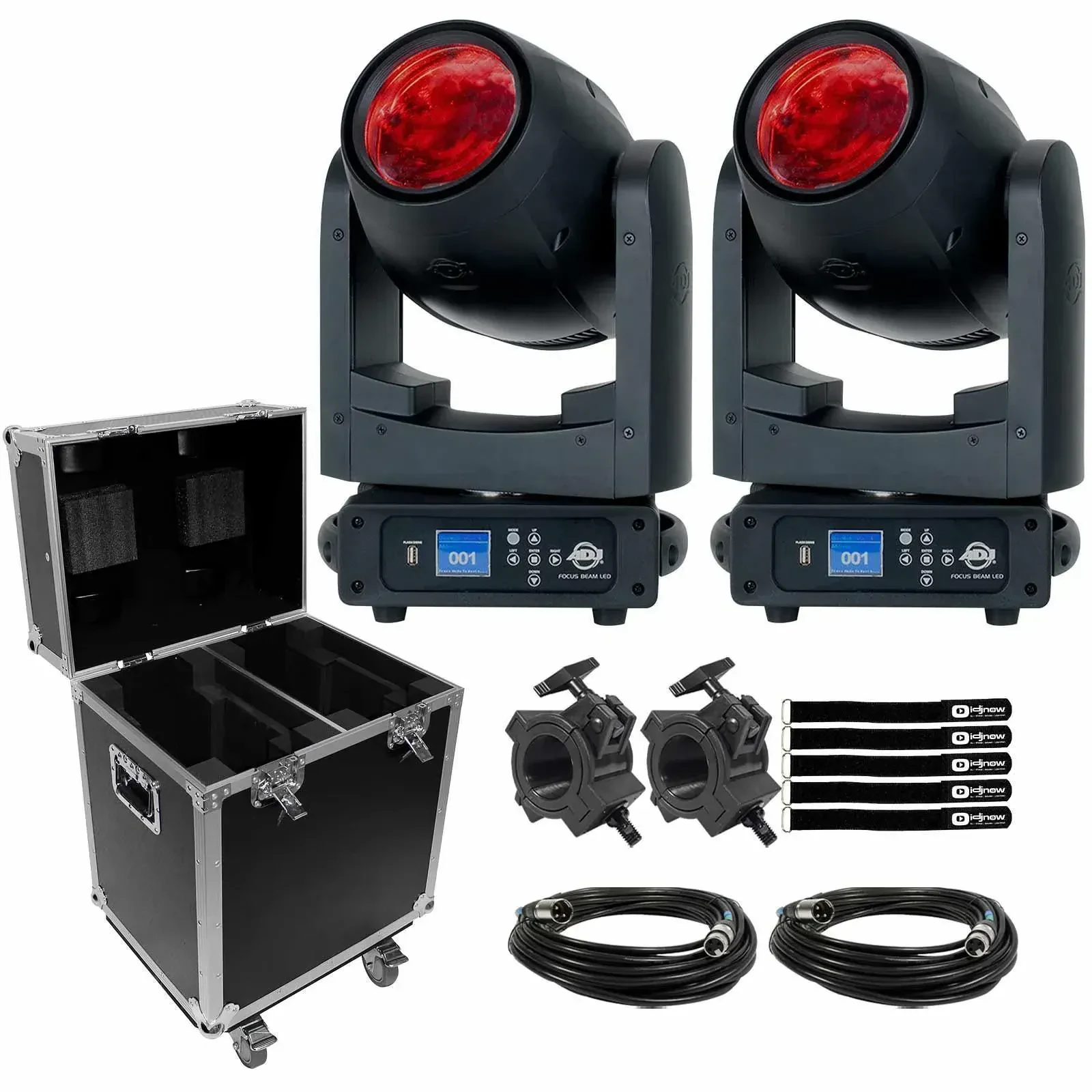 Прибор с полным движением American DJ Focus Beam LED с аксессуарами (пара)