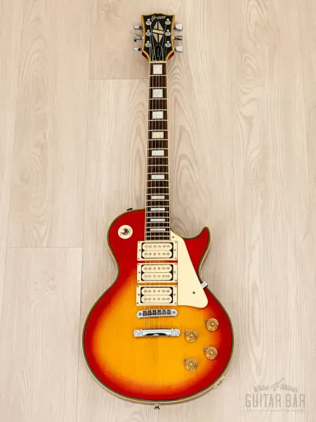 Электрогитара Greco EG600 Custom HH Cherry Sunburst w/gigbag Japan 1978