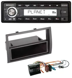 Автомагнитола Continental 1-DIN USB AUX DAB MP3 для Citroën Jumper 2006–2011, разъем Quadlock