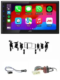 JVC Bluetooth 2DIN MP3 DAB USB Autoradio für Nissan Tiida Versa C11 2007-2011 sc