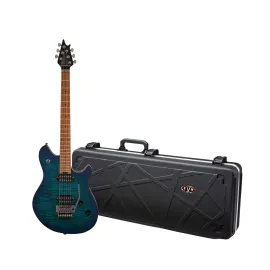 EVH Wolfgang Standard QM 6 String Electric Guitar Burst with Hardshell Case