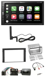 Автомагнитола Pioneer 2DIN USB, Bluetooth, DAB, совместимая с управлением на руле для Skoda Fabia 6Y (2004–2007)