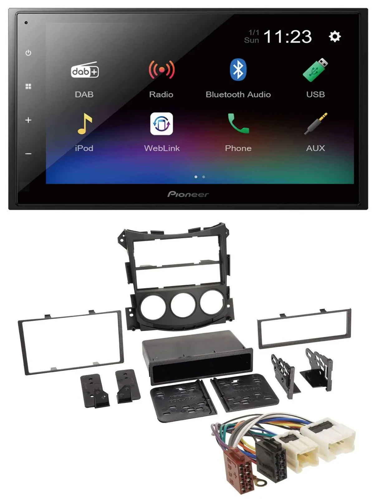 Pioneer USB Bluetooth DAB 2DIN MP3 Autoradio für Nissan 370Z Coupe Roadster ab 1