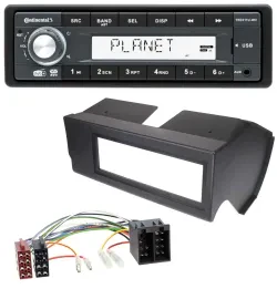 Continental MP3 AUX USB DAB 1DIN Autoradio für Fiat Panda (bis 2002) - schwarz