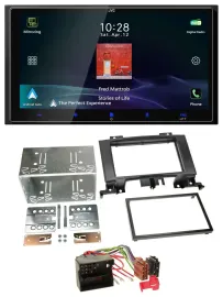 JVC USB Bluetooth 2DIN DAB MP3 Autoradio für Mercedes Sprinter W906 ab 06 Rubber