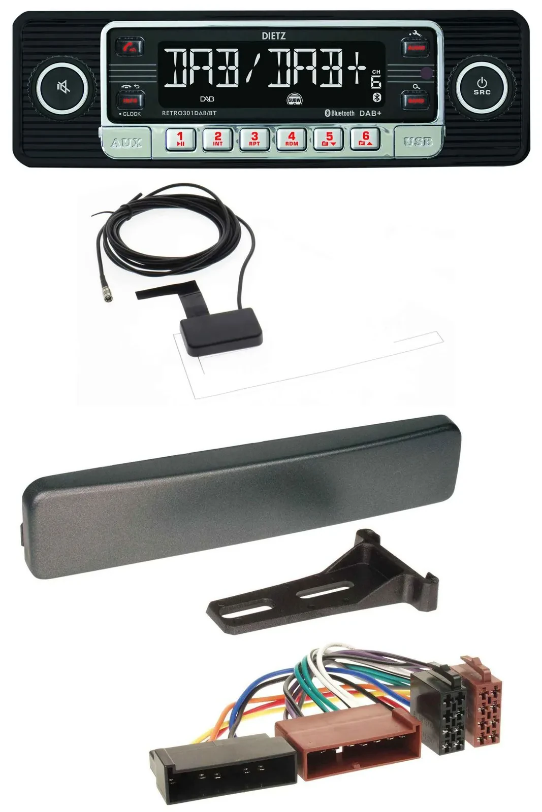 Dietz DAB Bluetooth USB MP3 Autoradio für Ford Cougar Fiesta Mondeo Focus Puma a