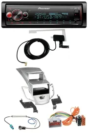 Pioneer Bluetooth DAB USB MP3 Autoradio für Ford Fiesta Display 08-10 silber