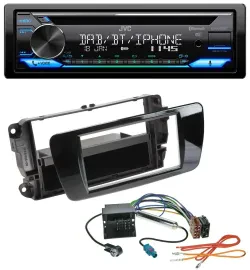 JVC Bluetooth MP3 USB DAB CD Autoradio für Seat Ibiza ab 08 Klavierlack schwarz