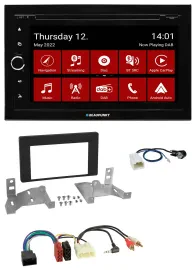 Blaupunkt MP3 DVD Bluetooth DAB 2DIN USB Autoradio für Toyota Aygo ab 2022 AB7 s