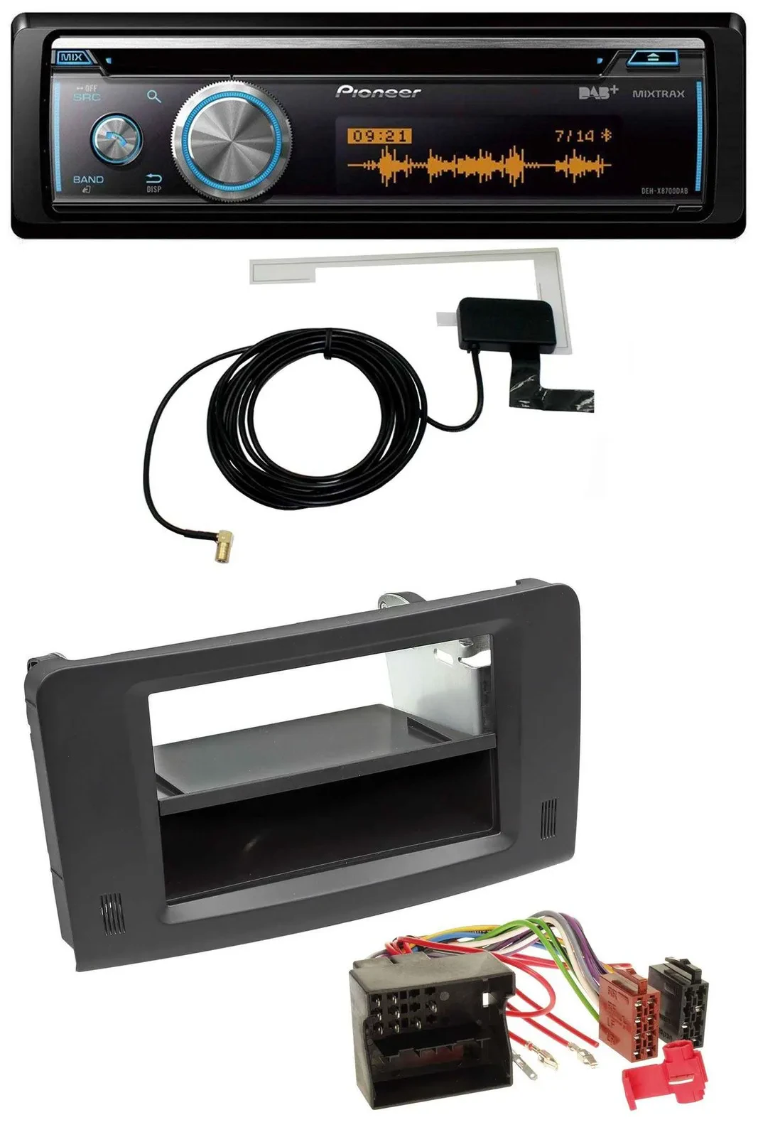 Pioneer Bluetooth DAB MP3 USB CD Autoradio für Mercedes M-Klasse W164 05-11 Prof