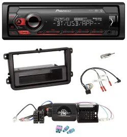 Pioneer Lenkrad USB DAB Bluetooth Autoradio für VW Amarok Beetle EOS Caddy Golf