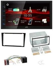 JVC USB Bluetooth MP3 DAB 2DIN Autoradio für Opel Combo C Vivaro Corsa C Omega B