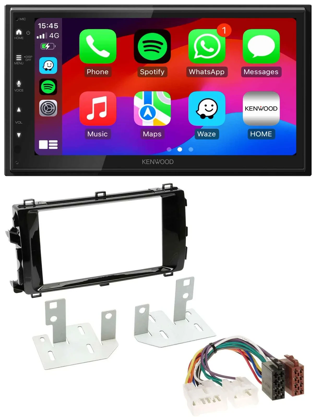 Kenwood MP3 USB DAB 2DIN Bluetooth Autoradio für Toyota Auris (ab 2013)