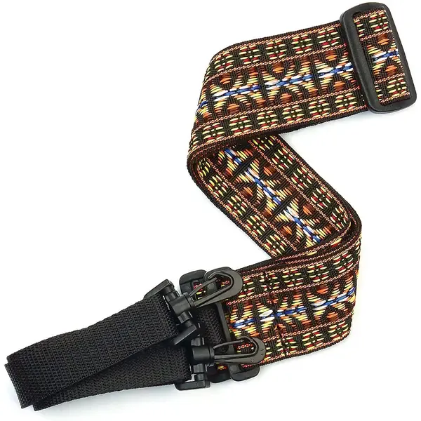 Ремень для банджо Planet Waves Woven Banjo Strap Hootenanny Yellow and Brown