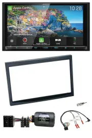 Автомагнитола Kenwood 2-DIN Bluetooth USB DAB Navigation TMC для Citroen C3/C2/Berlingo