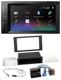 Pioneer DAB MP3 2DIN Bluetooth USB Autoradio für Seat Leon (ab 2014)