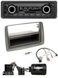 Blaupunkt Bluetooth DAB Lenkrad USB Autoradio für Fiat Panda 04-10 169 grau