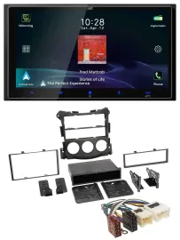 JVC USB Bluetooth 2DIN DAB MP3 Autoradio für Nissan 370Z Coupe Roadster ab 10