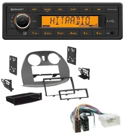 Continental 1DIN USB AUX MP3 Autoradio für Mitsubishi Eclipse 4G 2005-2012