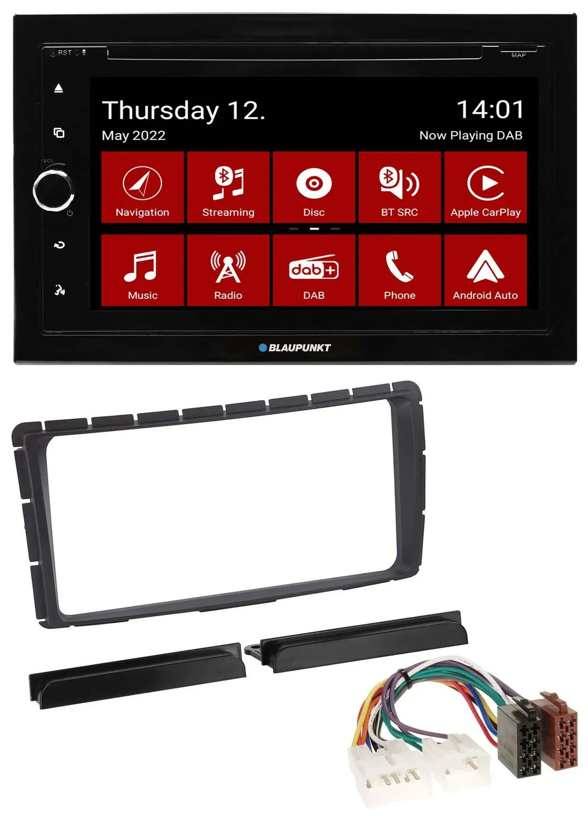 Blaupunkt MP3 DVD Bluetooth DAB 2DIN USB Autoradio für Toyota Hilux (ab 2011)