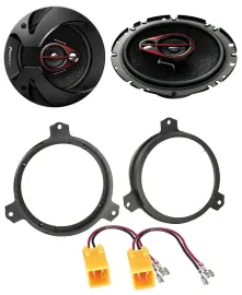 Pioneer 3-Wege 250Watt 16,5cm Lautsprecher für Citroen C1 Peugeot 108 ab 14 Fron