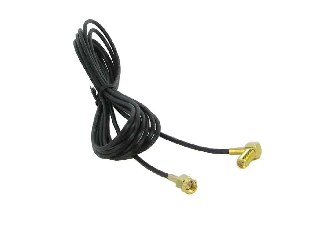 Antennenverlängerung SMA (Buchse Stecker) gewinkelt 5,0 m RG174