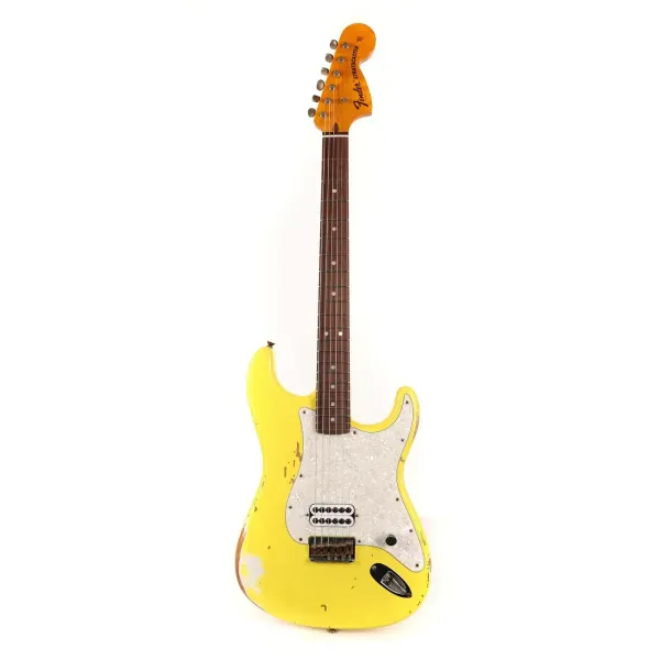 Электрогитара Fender Custom Shop 1969 Stratocaster Hardtail Heavy Relic Graffiti Yellow