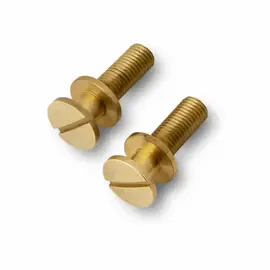 Втулка для крепления струнодержателя PRS Stoptail Studs, Metric Thread, Unplated Polished Brass