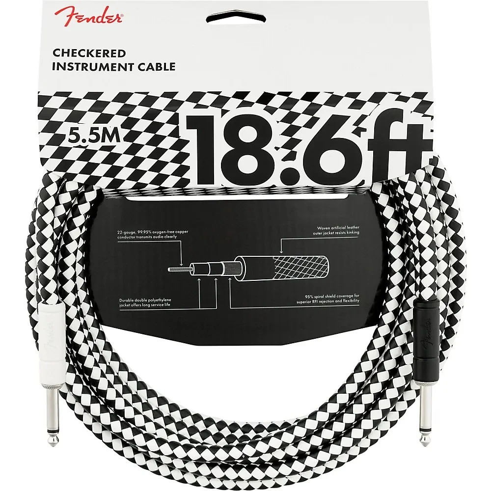 Инструментальный кабель Fender 099-0818-288 Pro Checkerboard 5.5 м
