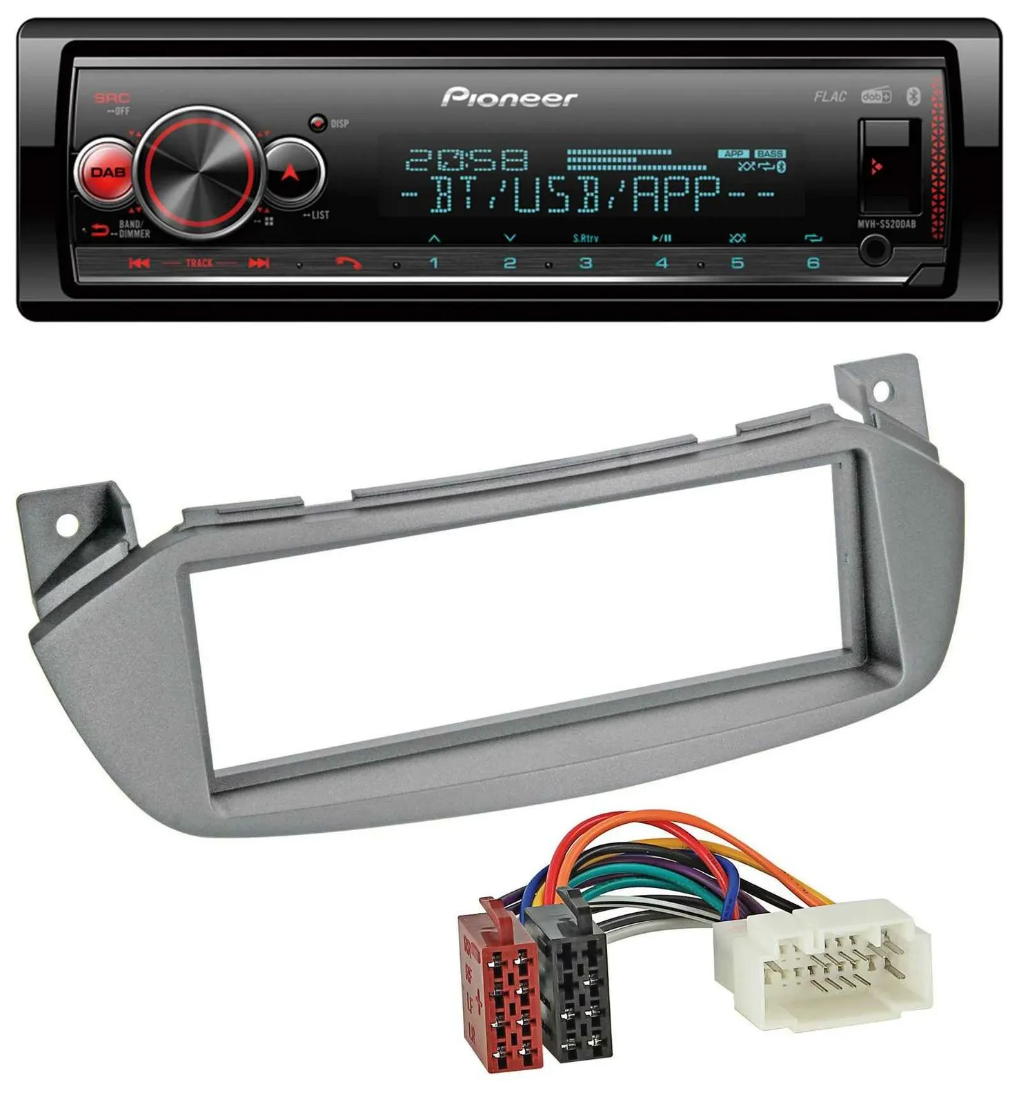 Pioneer Bluetooth USB MP3 DAB Autoradio für Nissan Pixo UA0 09-13 Suzuki Alto GF