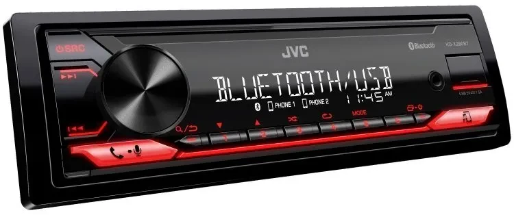 JVC KD-X280BT Single DIN Digital Media Receiver with Bluetooth