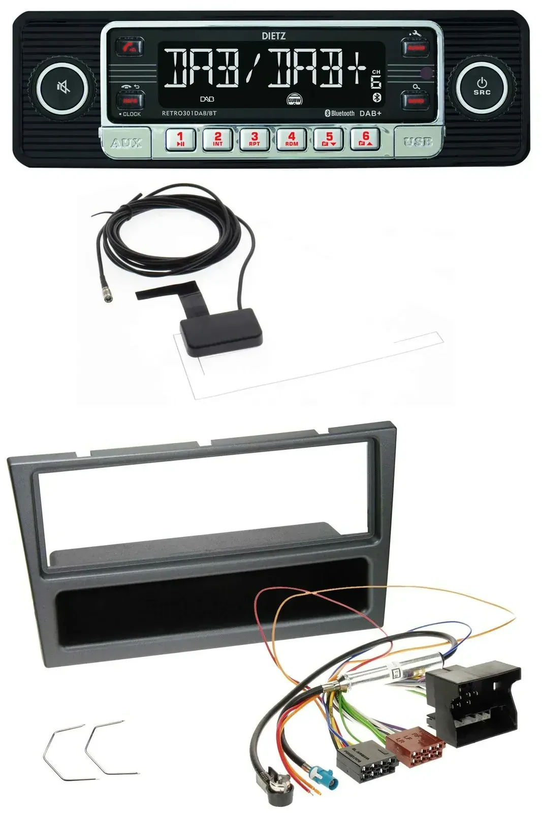 Dietz DAB Bluetooth USB MP3 Autoradio für Opel Corsa C Meriva Vectra C Signum ab