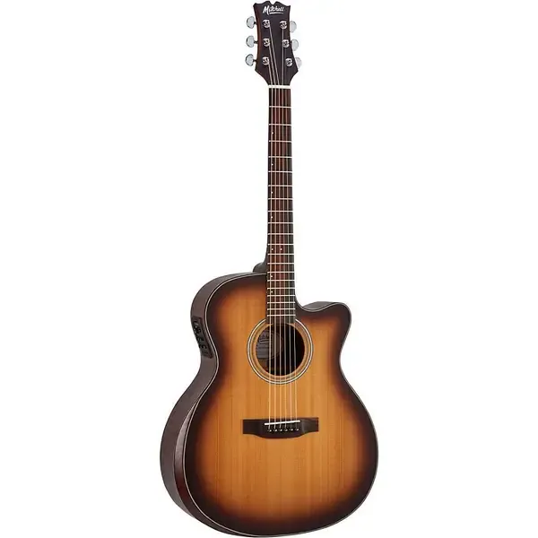 Электроакустическая гитара Mitchell Terra Auditorium Solid Torrefied Spruce Top Acoustic Guitar Edge Burst