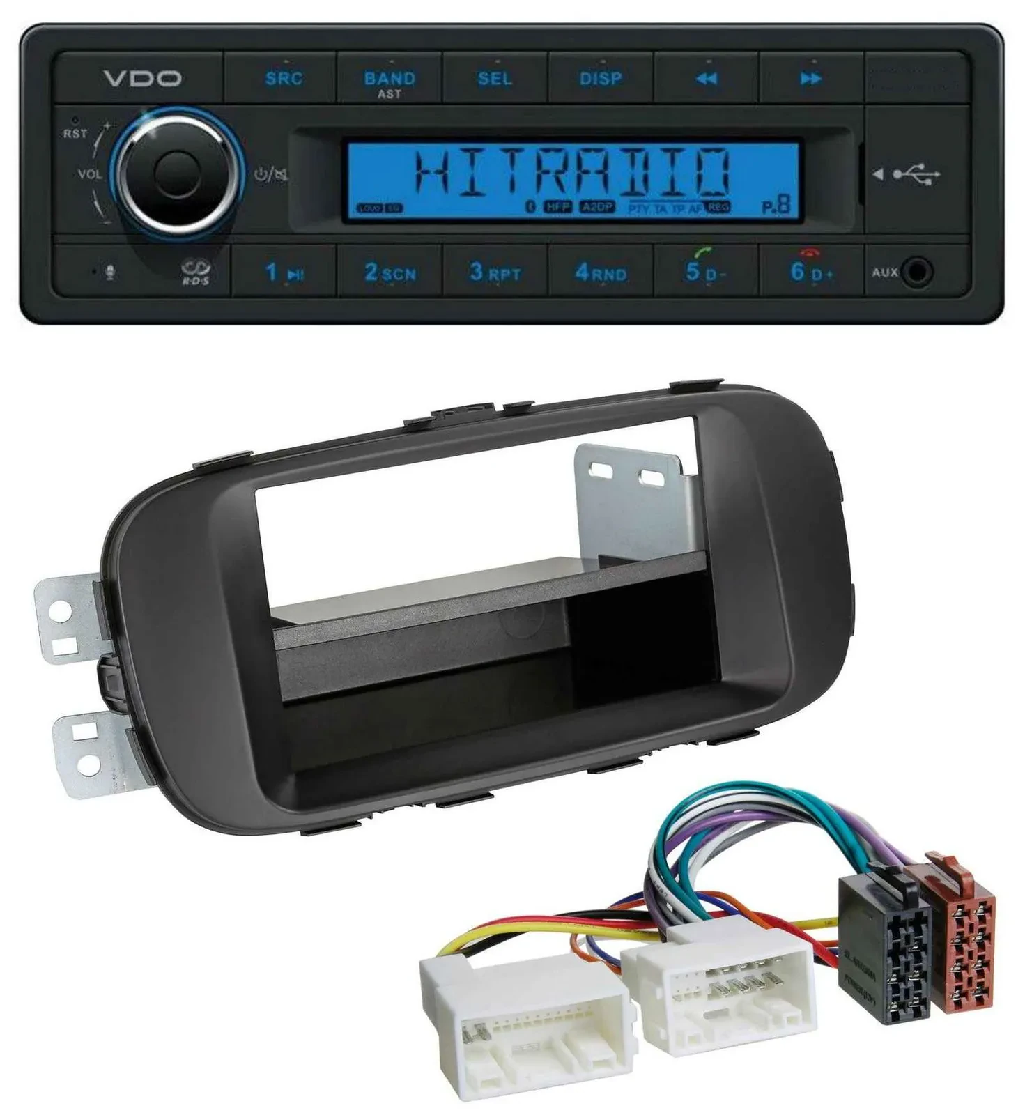 VDO AUX Bluetooth USB MP3 Autoradio für Kia Soul (PS ab 2014) schwarz