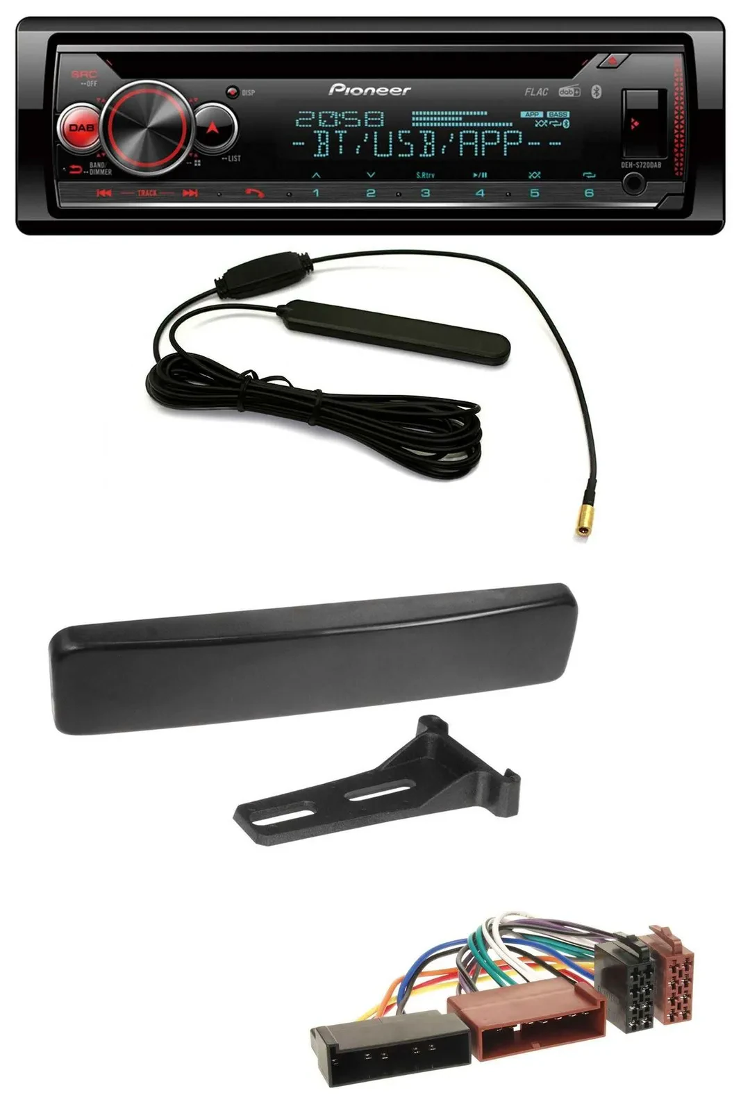 Автомагнитола Pioneer USB, DAB, MP3, Bluetooth, CD для Ford Puma/Cougar/Fiesta/Focus/Mondeo