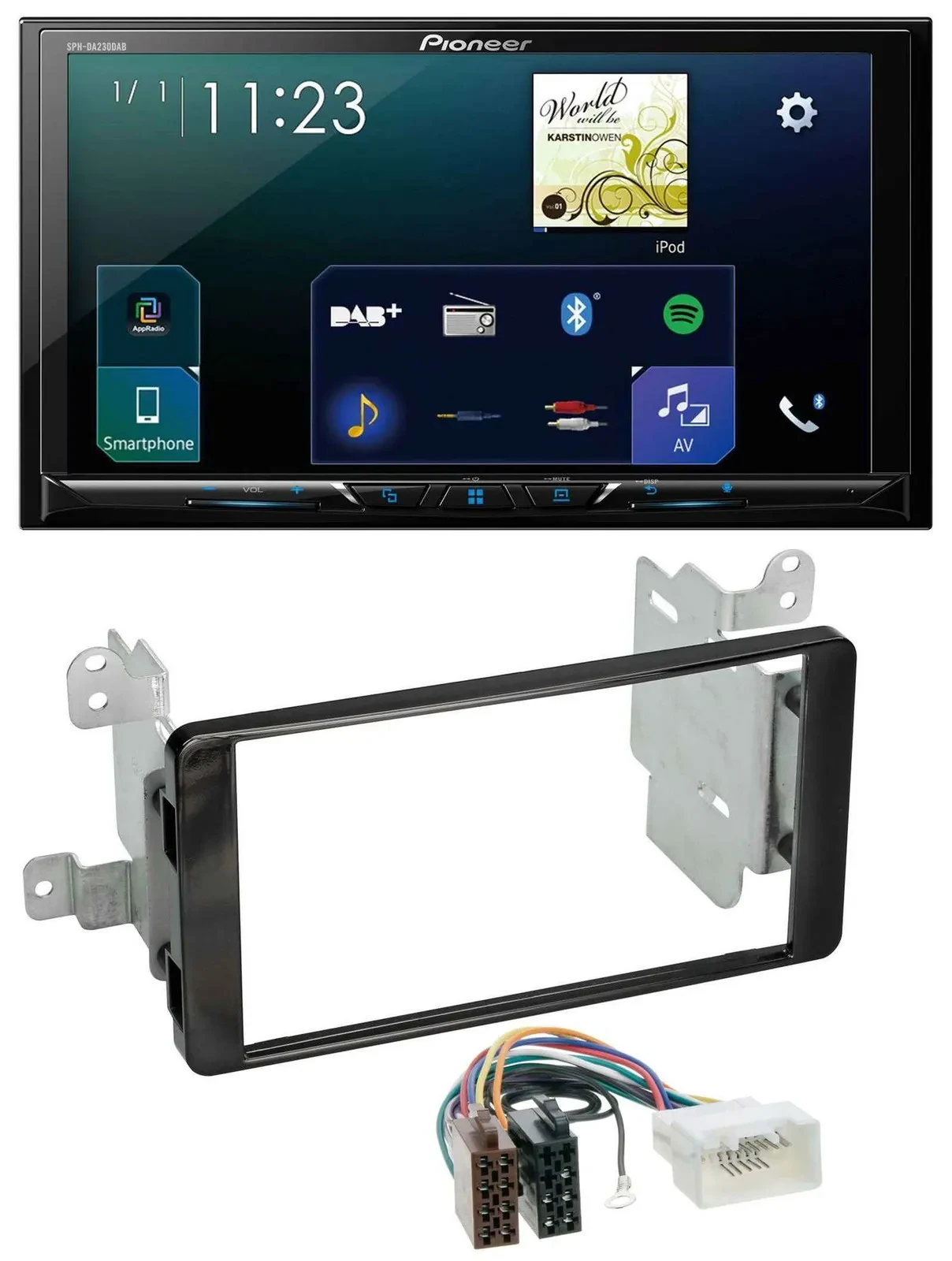 Pioneer MP3 Bluetooth USB 2DIN DAB Autoradio für Mitsubishi Outlander ab 2012