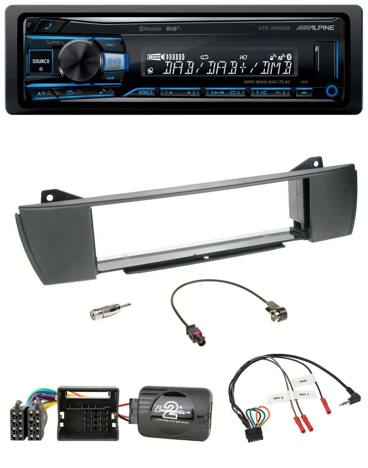 Alpine USB Bluetooth DAB Lenkrad Autoradio für BMW Z4 E85 2003-2008