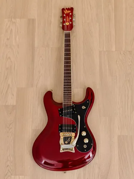 Электрогитара Mosrite USA '64 Ventures Model Vibramute Candy Apple Red w/case USA 1993