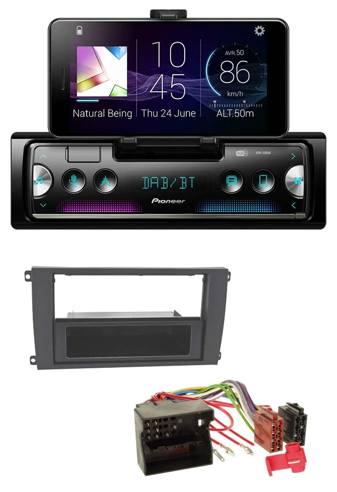 Pioneer USB MP3 Bluetooth DAB Autoradio für Porsche Cayenne (2007-2010)