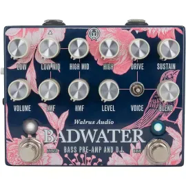 Напольный предусилитель для бас-гитары Walrus Audio Badwater Limited Black Friday 2024 Floral Bass Preamp