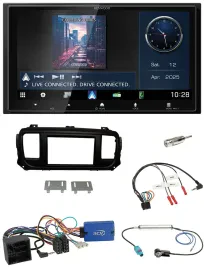 Kenwood Bluetooth 2DIN USB DAB Lenkrad Autoradio für Citroen Spacetourer Jumpy o