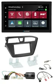 Blaupunkt DAB Bluetooth USB Lenkrad 2DIN Autoradio für Hyundai i20 ab 2015 ohne