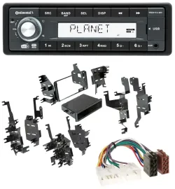 Continental MP3 AUX USB DAB 1DIN Autoradio für Toyota Highlander MR2 Sequoia Yar