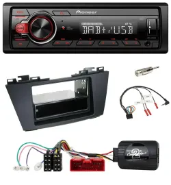Автомагнитола Pioneer 1DIN DAB USB MP3 для Mazda 5 (2010–2015) с управлением на руле